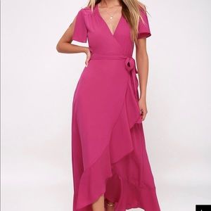 Magenta Wrap Dress NWT